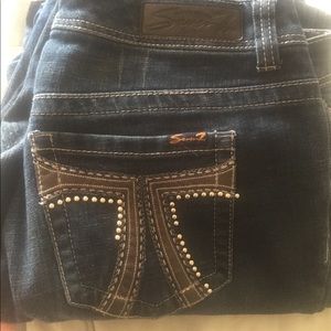 Seven7 Cropped roll cuff jeans